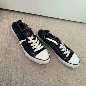 Levi's Navy and White Denim Sneakers(NEW)